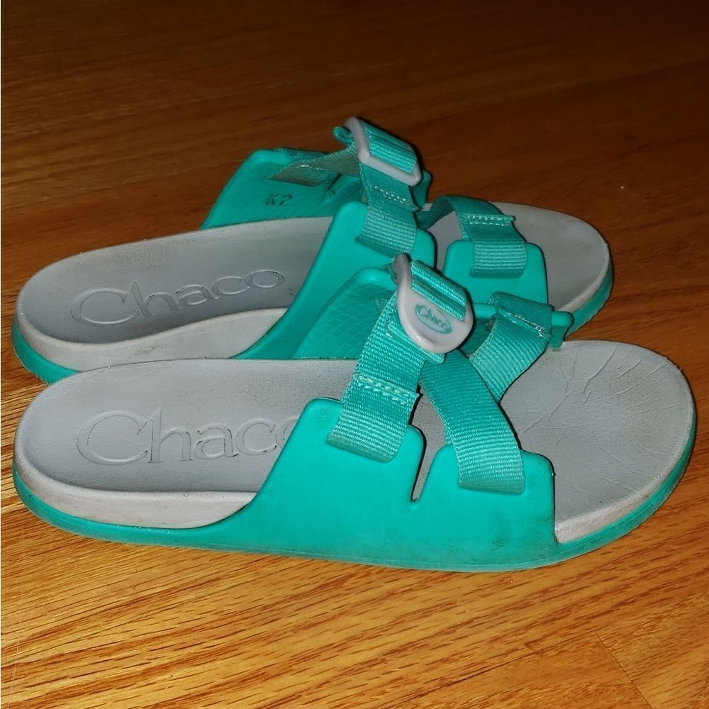 Chaco Teal Slip-On Sandals